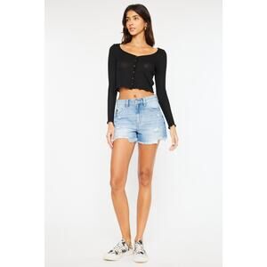 KanCan High Rise Denim Shorts - KC9206M - Size Medium